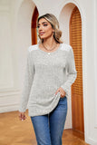 PIT STRIPE CONTRAST SPLICING LONG SLEEVE ROUND NECK T-SHIRT