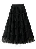 Heavy Industry Beaded Gauze Cake Skirt