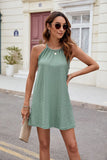 SOLID COLOR HALTER LOOSE SLING DRESS