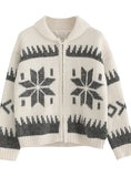 Vintage Woven Christmas Sweater Coat