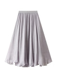 High Waist Pearlescent Yarn Irregular Skirt