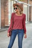 Loose Bubble Sleeve Long Sleeve T-shirt