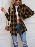 Women Casual Loose Plaid Shirt