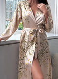 SUMMER SEXY LADY SILK NIGHTGOWN