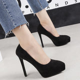 POINTED SUEDE NIGHTCLUB STILETTO SHOES