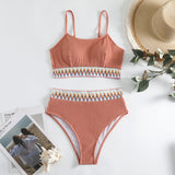 Split Shoulder Strap Bikini