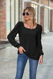 Loose Bubble Sleeve Long Sleeve T-shirt