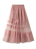 Irregular Gauze Skirt Cake Skirt