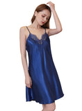 SUMMER SILK SLIM LACE SUSPENDER NIGHTDRESS