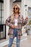 Casual Fashion Loose Plaid Pocket Shirt