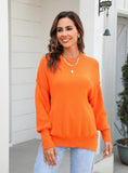 Large Size Loose Casual Round Neck Sweater