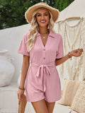 Light Blue Button-Up Jumpsuit