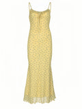 Vibrant Yellow Summer Maxi Dress