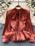 Jewels Rustic Red Statement Blouse