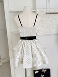 Sweet & Retro Inspired Polka Dot Sling Dress