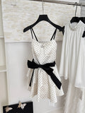 Sweet & Retro Inspired Polka Dot Sling Dress