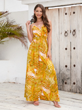 Leilani Breezy Floral Spaghetti Strap Maxi Dress