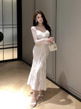 Stylish Sweetheart Neckline White Lace Bodycon Dress