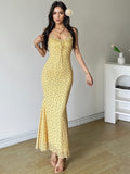 Vibrant Yellow Summer Maxi Dress