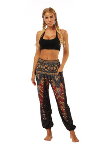 Elastic Waist Casual Pants