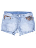 Trendy Graphic Cutoffs Distressed Denim Shorts