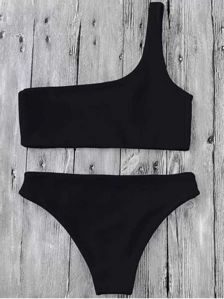 Fashion One Shoulder Bikini Set – Ncocon