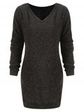 Graceful Drop Shoulder Longline Sweater