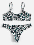 Print Low Waisted Cami Bikini