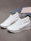 Casual Patchwork Slip On Casual Sneakers