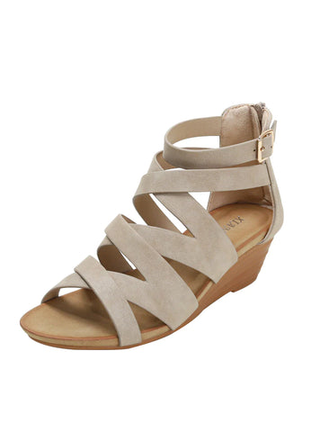 WEDGE-HEEL PLATFORM THICK-SOLED SANDALS