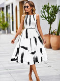 SUMMER PRINTED SLEEVELESS DRESS