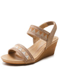 BOHEMIAN PLATFORM WEDGE SANDALS