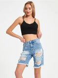 STRAIGHT LOOSE HIGH WAIST MIDDLE PANTS JEANS