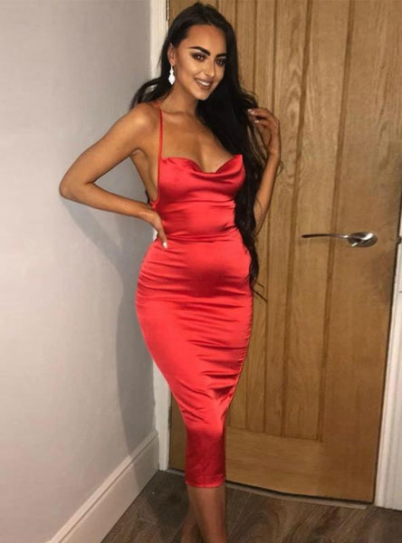 BODYCON LONG MIDI DRESS SLEEVELESS BACKLESS DRESS