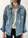 COAT DENIM JACKET WOMEN WINTER DENIM JACKET