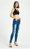 3D EMBROIDERED HIGH WAIST JEANS