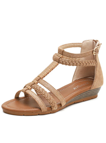 BOHEMIAN BEACH WEDGE SANDALS