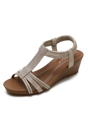 RETRO WEDGE WEDGE HEEL SANDALS