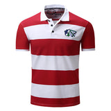 Shirts Short Sleeve Spring Summer Mens Stripes Pattern Polo 