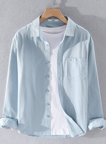 Men's Long Sleeve Cotton Shirt