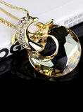 Trendy Dolphin Crystal Necklace