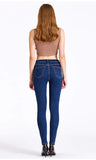 SLIM-FIT ELASTIC PENCIL PANTS JEANS