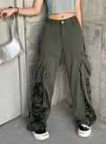 CONTRASTING CAMOUFLAGE OVERALLS JEANS