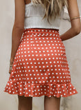 WOMEN POINT PLEATED SKIRT