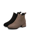 WOMEN HEEL SUEDE CASUAL MARTIN BOOTS