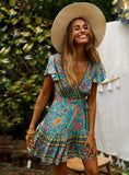 SUMMER BEACH FEMALE SPLIT WOMEN DRESS