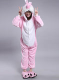 WOMEN RABBIT CARTOON ANIMAL CONJOINED PAJAMA