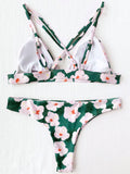 Floral Padded Cross Back Bikini