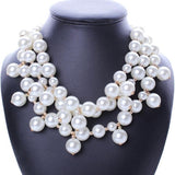  Fathion Large Pearl Irregular Necklace