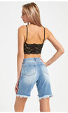 STRAIGHT LOOSE HIGH WAIST MIDDLE PANTS JEANS